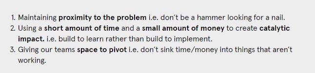 MichaelEddy's tweet image. Great example of a lean, hypothesis-driven testing as part of @InnovateDFID&apos;s #FrontierTech program. Simple, but very powerful!  #adaptdev @leanimpact @leanstartup  

Fantastic set of principles↓! Check out full article →  leanstartup.co/experimenting-…