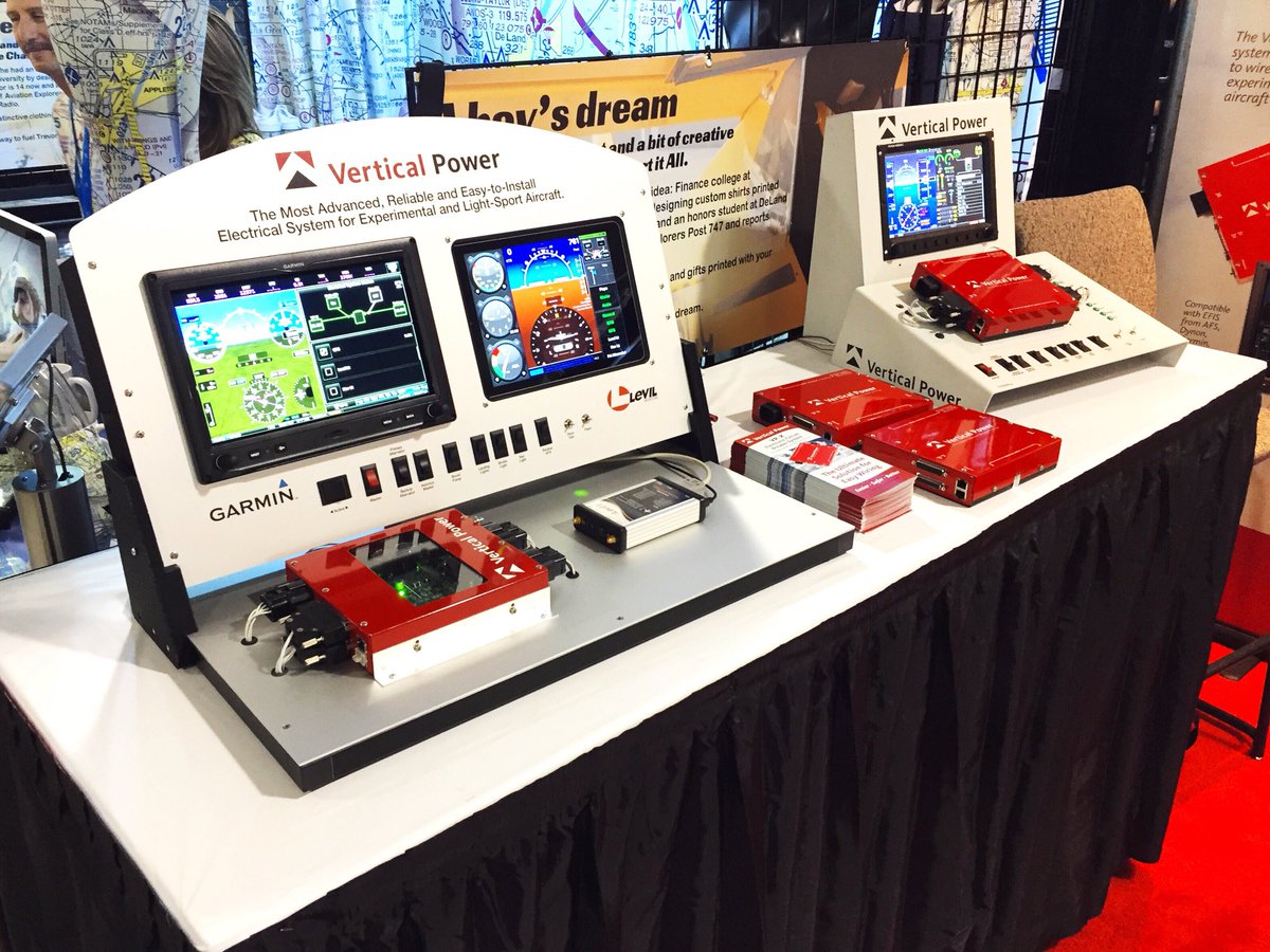 We're all set up and ready for you to come visit us at #OSH18! Swing by Hangar C, Booth 3077 to check the most reliable and easy-to-install electrical system on the market!