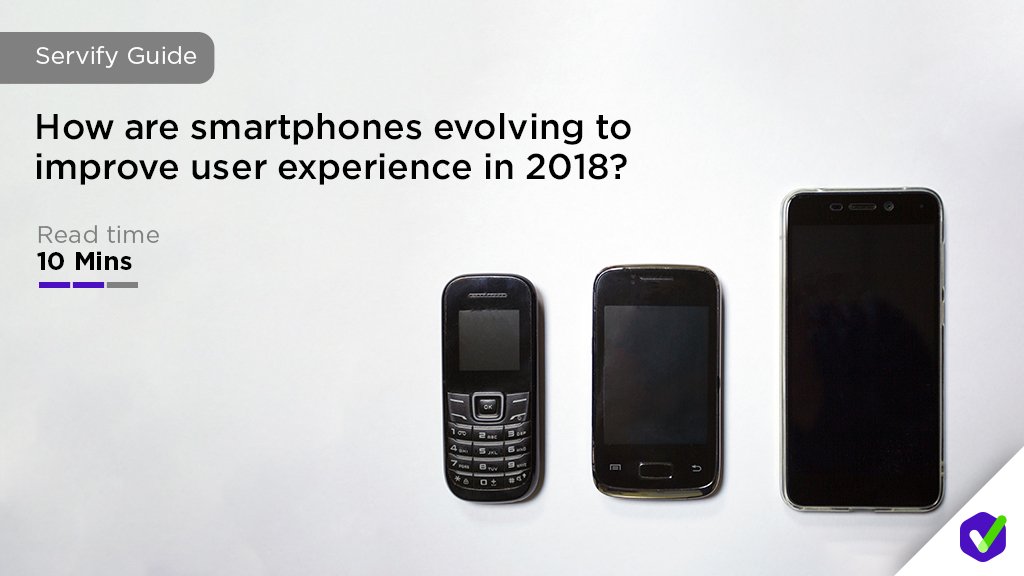 ServifyHQ's tweet photo. #Smartphones have been evolving to improve user experience. Read all about it in just 10 mins here: https://t.co/LJkcVAACag
#tech #mobilephones #technology #ServifyGuide https://t.co/HWKciaLLG6
