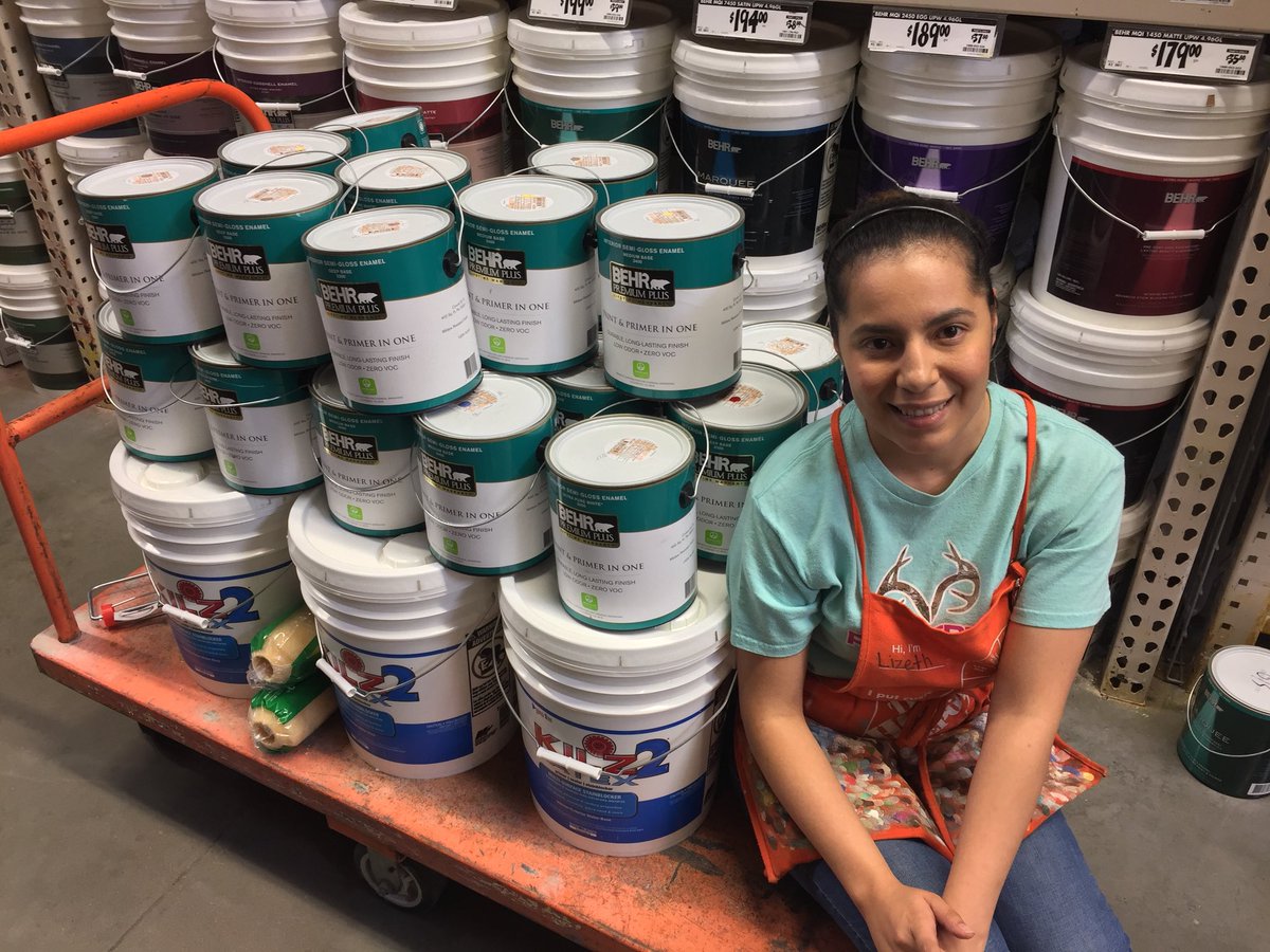 Great Job 8519! Lizeth’s “Trophy Shot” with a sale of 32 gallons of Behr PP and 30 gallons of Kilz, plus accesssories.  <a href="/sonnyboy825/">Ciro Cardoza Jr</a> <a href="/THDNina/">Nina</a> <a href="/ray_sendejo/">Ray Sendejo</a>