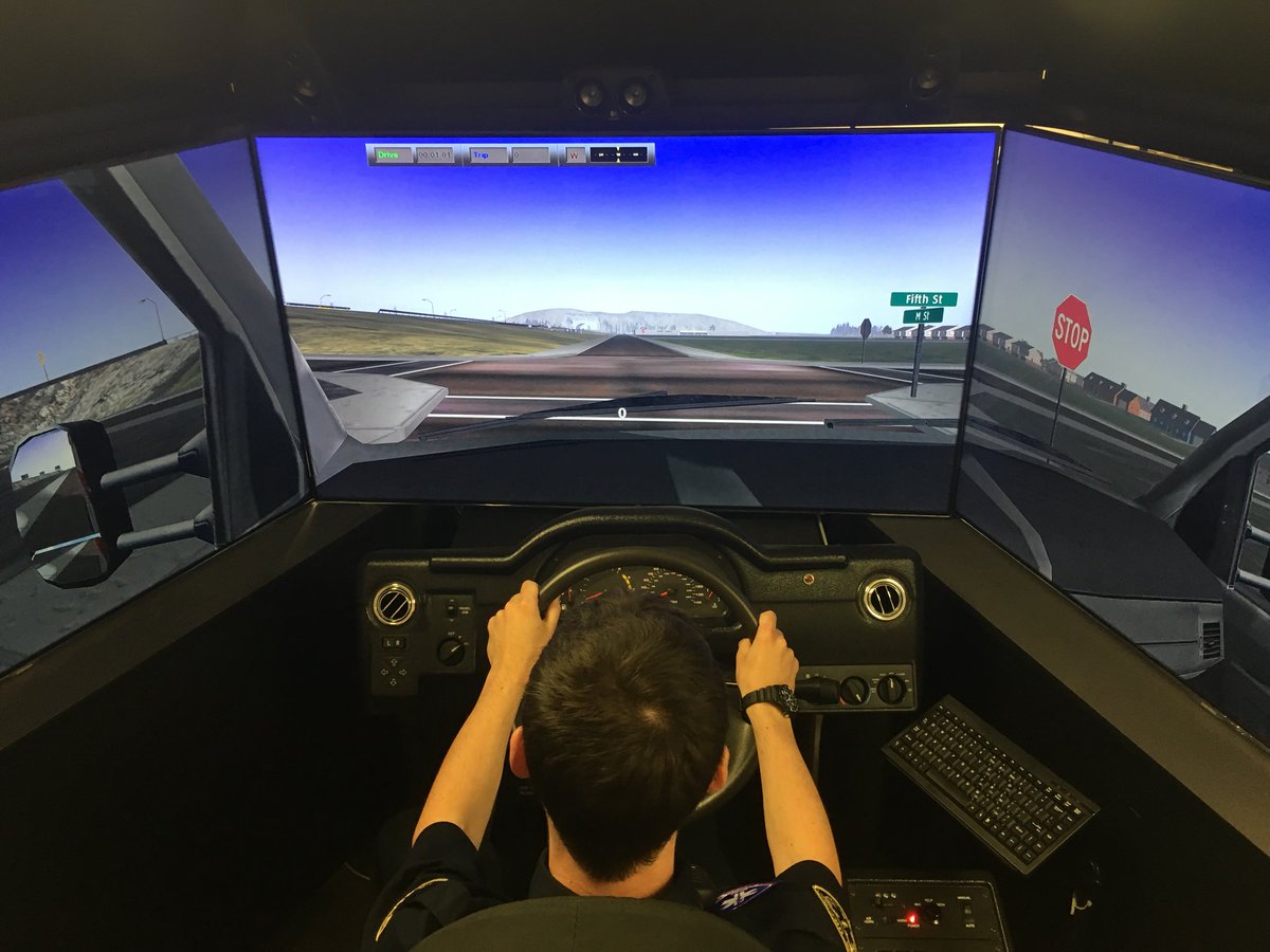 We take safety seriously. Part of our new hire orientation involves a driving simulator which allows new employees to get a feel for ambulance operations.