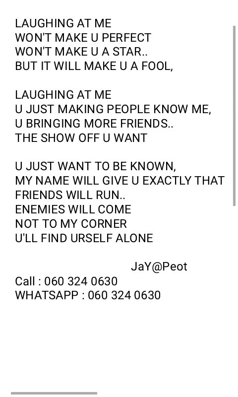YoungJaySpirit1's tweet photo. MY #poetry #UnseenPoets #Realtalkon3 #UshunWeNkabi #JobAdviceSA #phaphama #KumkaniVanguard #Zoomchallenge #KwekweHimJuly30 #MCM https://t.co/WBESuBHQBP