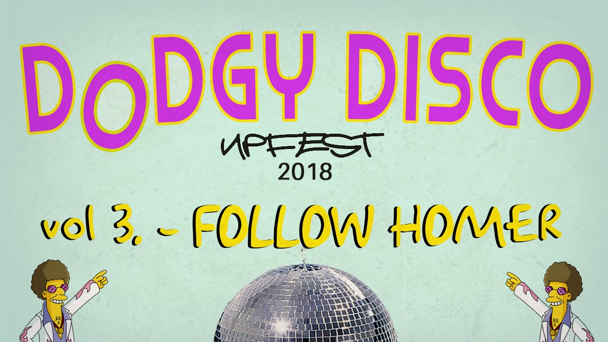 #DodgyDisco returns for it's 3rd annual #Upfest appearance. DJ's starting from 4pm out the back of @theoldbookshop.