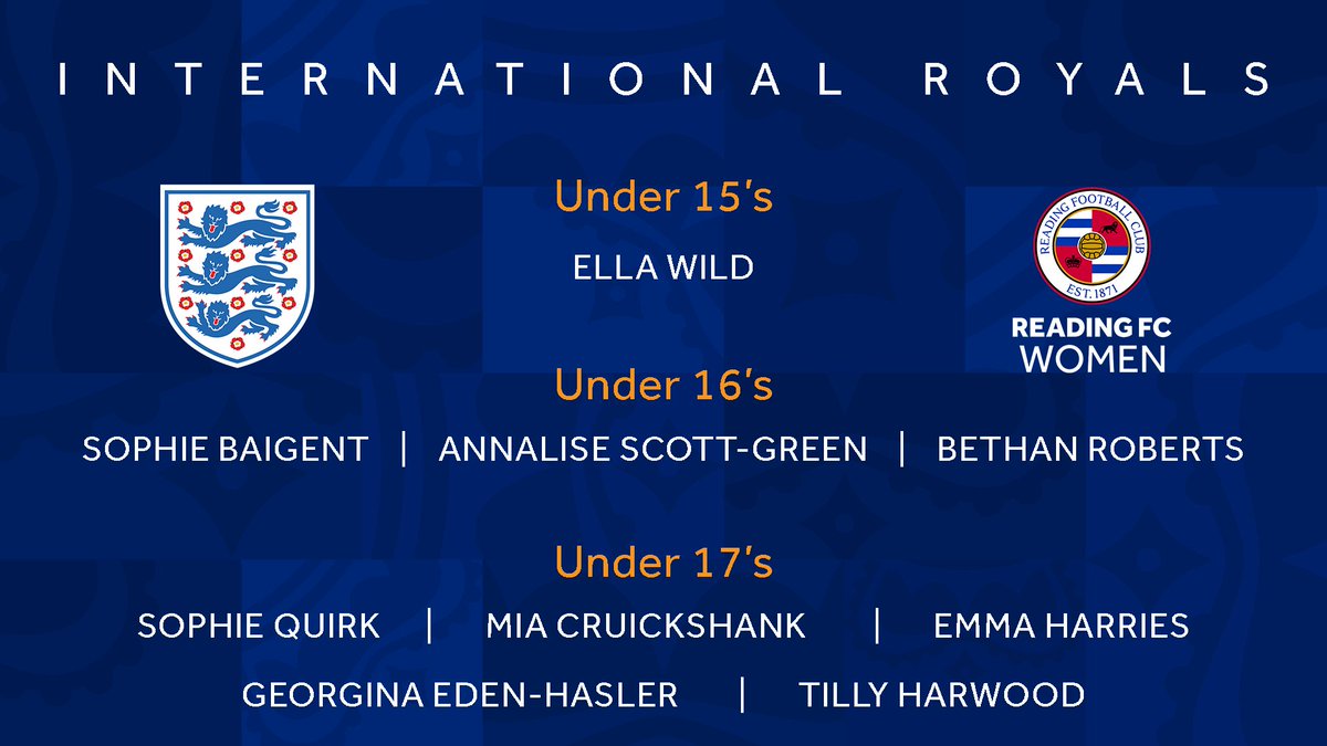9⃣  Royals have been called up for International duty with England <a href="/Lionesses/">Lionesses</a> 🏴󠁧󠁢󠁥󠁮󠁧󠁿

#YoungLionesses