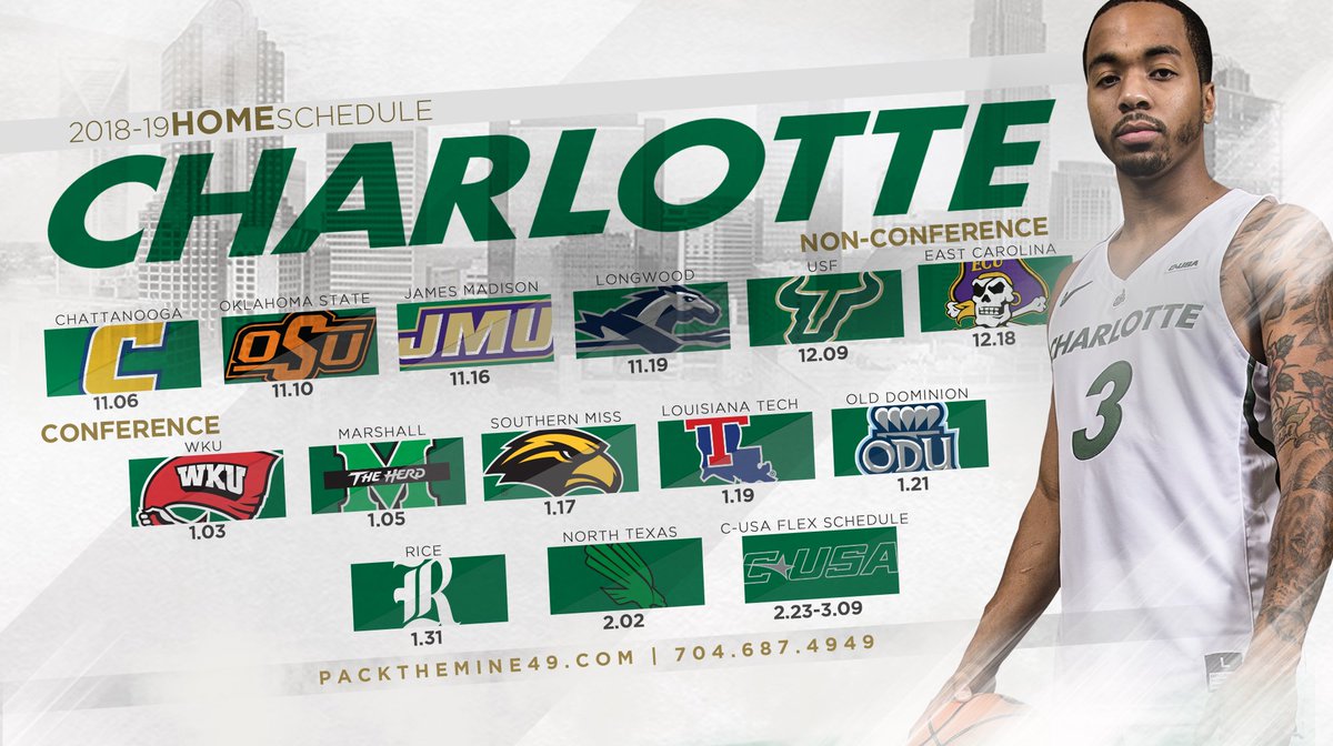 unccharlotte's tweet photo. Ready to Pack the Mine? ⛏🏀 Everything you need to know about dates, opponents, and tickets ➡️ https://t.co/nWVVNmdmCh #GoldStandard https://t.co/cPncLWJla5