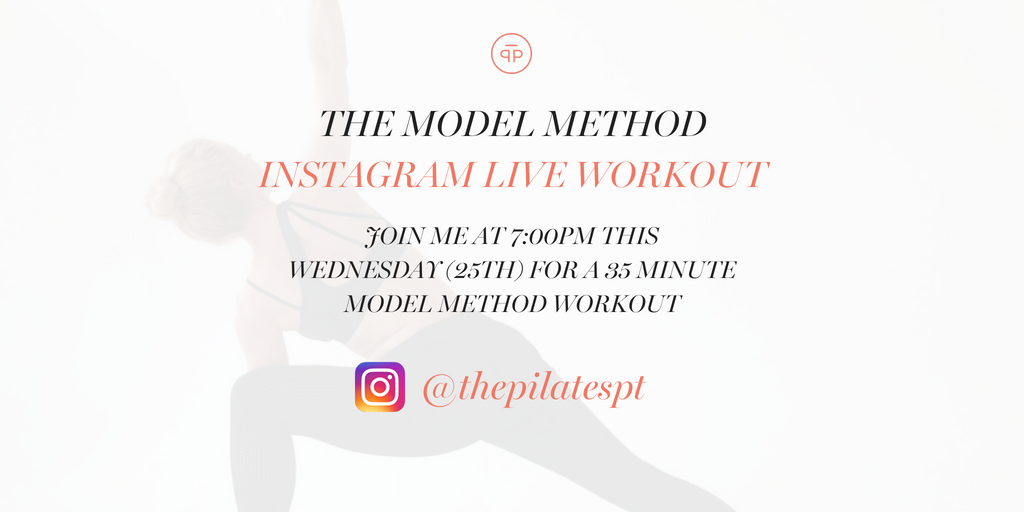 PilatesPT's tweet image. 💪🏼 LIVE INSTAGRAM WORKOUT. What are you doing at 7pm on Wednesday night? Nothing? Then join me for a LIVE Model Method Workout at 7pm.
What you need to do 1. Follow @thepilatespt on Instagram 2. Log on at 7pm to my live story! See you then 😄 #themodelmethod #modelmethodlive