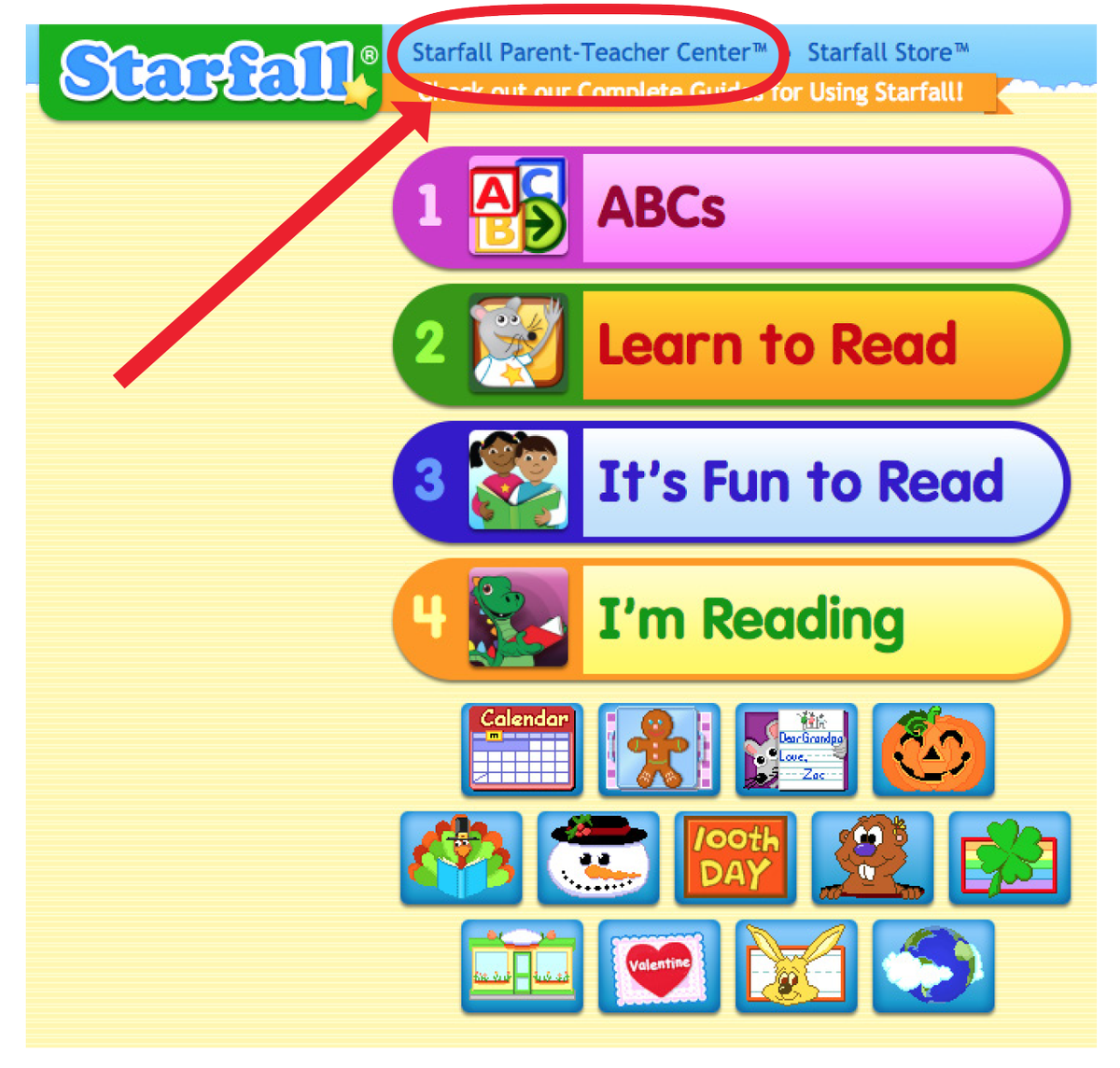 Starfalls learn. Starfalls learn
