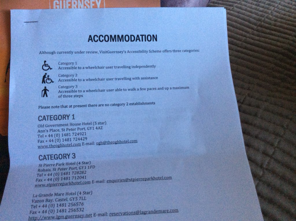 Dave Oldridge (@davedoengg) on Twitter photo Great visit to Guernsey, but shocked to discover thereās only one wheelchair accessible hotel on the whole island. Two out of four restaurants visited made no provision either. #shocking <a href="/VisitGuernsey/">VisitGuernsey</a> <a href="/mssociety/">National MS Society</a> #Discrimination Great visit to Guernsey, but shocked to discover thereās only one wheelchair accessible hotel on the whole island. Two out of four restaurants visited made no provision either. #shocking <a href="/VisitGuernsey/">VisitGuernsey</a> <a href="/mssociety/">National MS Society</a> #Discrimination