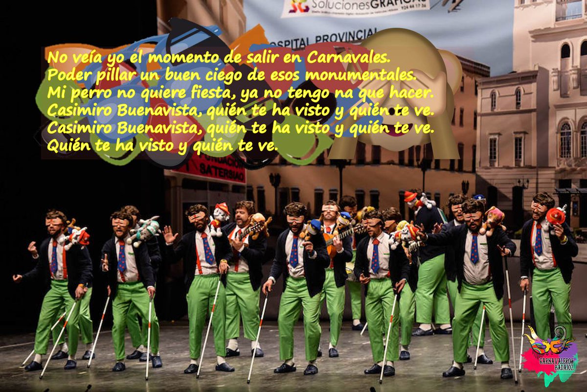 Os dejamos el estribillo del #COMBA2018 de <a href="/MurgaSaTersiao/">MurgaSaTersiao</a> Si queréis ver los del resto de murgas, visitad nuestro blog: carnavalerosbadajoz.blogspot.com/2018/07/estrib…
Foto original: José Vicente Arnelas para <a href="/hoyextremadura/">Diario HOY</a>