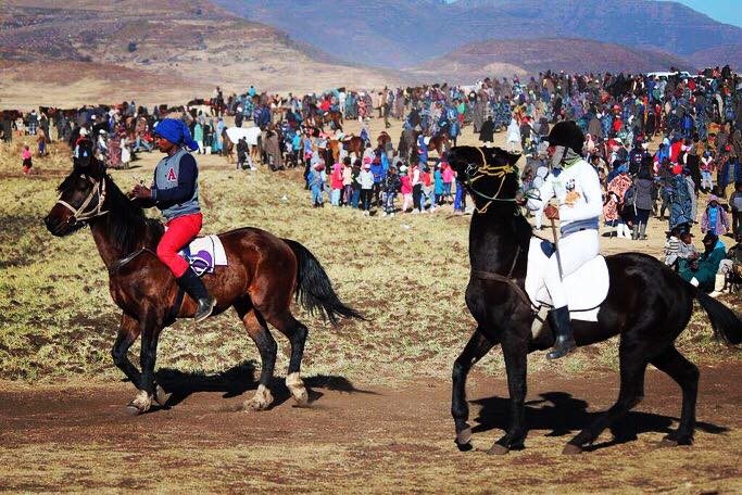 The anticipation and excitement of the horse races. #Lesotho #LoveLesotho