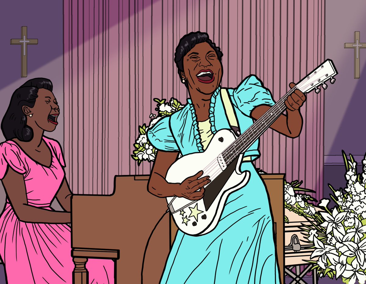 Mosaic_Theater's tweet photo. In honor of our first rehearsal of #MarieandRosetta today, we are having a FLASH SALE! 50% off all tickets to our season opener, using the code ROSETTA. For more information: https://t.co/BNiEXwHlVU #DCtheater #RosettaTharpe #MarieKnight #GospelMusic #BlackGirlMagic https://t.co/7sDzvKhzvr