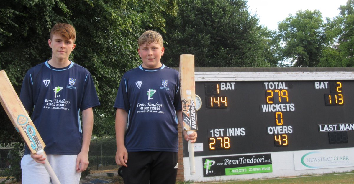 Special mention for Jack Cox (16) and Mitch Ball (14) who recently helped the 3rd Xl beat Whitmore Reans with a fantastic match winning opening partnership. Jack (144no) and Mitch (113no) shared an 279 unbeaten opening stand to help Wombourne to a 10 wicket win.
#monthebourne