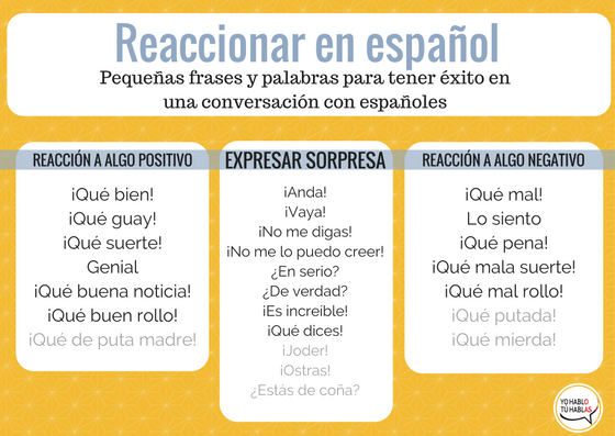 ProfesoresdeELE's tweet photo. Empezamos la semana llevando a las #ClasesELE, palabras y pequeñas expresiones en español que nos ayudan a reaccionar dentro de una conversación: https://t.co/dsFAbkhaHm  #FelizLunes #TwitterELE #SpanishTeachers https://t.co/dUyt9LHm6r