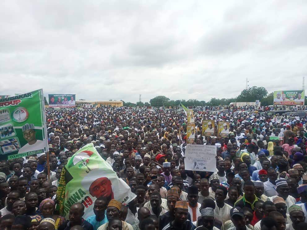 KhalilNafada's tweet photo. To our dear party leaders of @OfficialPDPNig , selection of capable and dedicative candidate is part of your duty to discharge, Nigerian Masses are ever ready to vote for @atiku Abubakar 2019.
As you can bear witnesses to recent tour of @atiku last week with massive turn out. https://t.co/YCtMxa5T4J