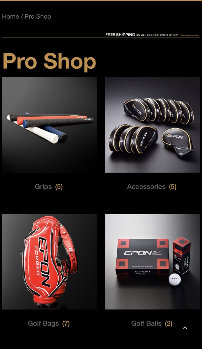 EPONGolf_USA's tweet photo. The new EPON Pro Shop is now live! Visit the link to shop from the newest assortment of Golf Balls, Bags, Grips, and Accessories #EPON #PlayTheBest #EnjoyYourGolf   https://t.co/QG3iB7J6IR https://t.co/nEztlTI3Ew