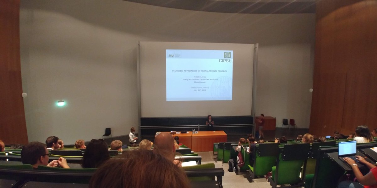 EPFL_iGEM's tweet photo. This weekend we were lucky enough to participate on the iGEM #EuropeanMeetup hosted by @iGEM_Munich In the LMU Biotech Campus. We got to meet other iGEM teams, learn about their projects and present our idea to improve cancer immunotherapy, CAPOEIRA. 
#iGEMepfl2018 #iGEM #Synbio https://t.co/pL6ZWynaZ1
