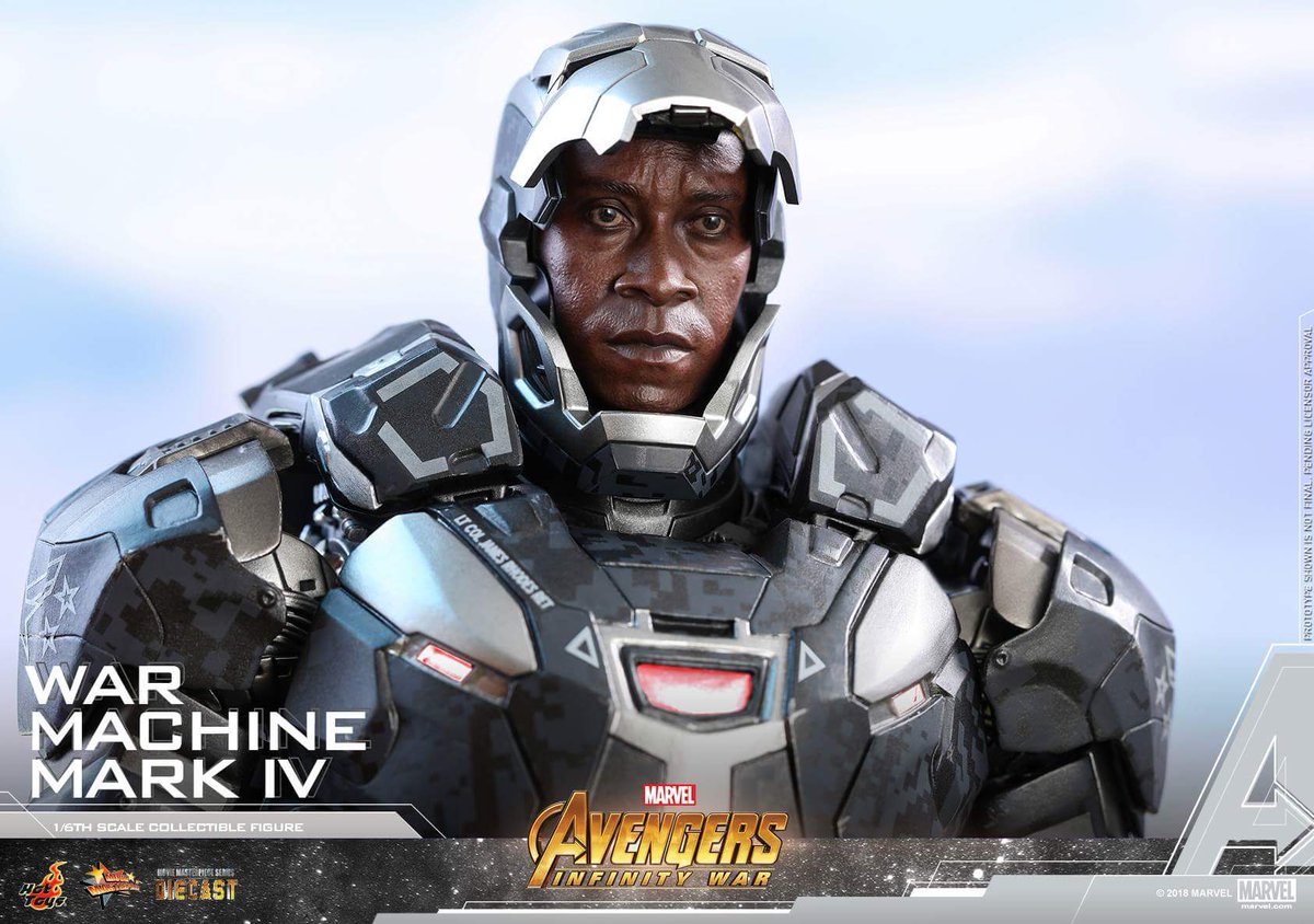 MCU_Direct's tweet photo. The War Machine Mark IV suit from AVENGERS: INFINTY WAR now has its own @hottoysofficial figure: https://t.co/wbHVFGzPab