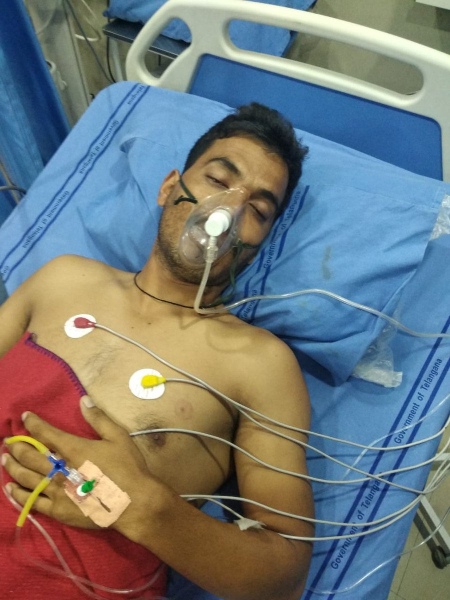 crpfindia's tweet photo. There is life after death just dare to defeat death.

When choppers yielded to extreme weather Deputy Commandant #BKMishra travelled through tracks laden with landmines &amp; saved his teammate confronting certain death due to dual bite by venomous Krait.

He Dared and Defeated Death https://t.co/wiCnN0mCd3