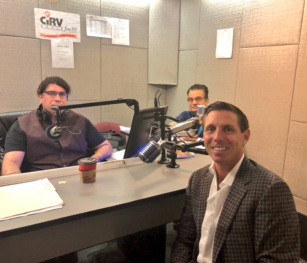 Great to go on Joginder Bassi’s show on CiRV fm88.9 to talk about my campaign for #RegionOfPeel Chair and my close friendship with the Indo Canadian community. #FairDealForPeel