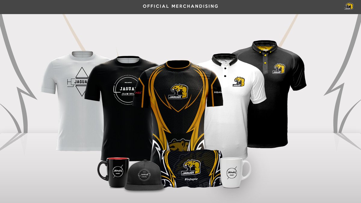 Es un orgullo poder haber hecho el merchandising a @Jaguar_GamingEU 

Espero que os guste.

RT Y FAV se agradecen.