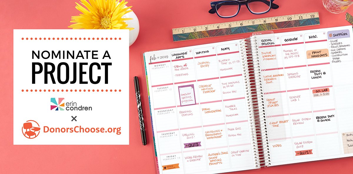 We are so excited to share that we're donating $25,000 from the June sales of our 2018 TLP to DonorsChoose.org! Nominate the project you'd like to see funded and browse all projects at donorschoose.org! Submit your nomination here: woobox.com/inw6k9!