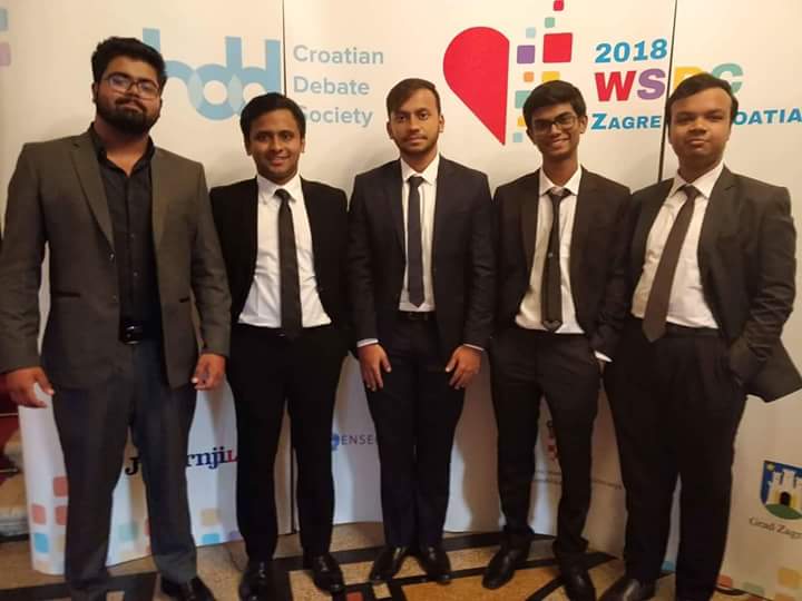 mdadnanjaved's tweet photo. #GreatNews Team Bangladesh proceeds to the knockout rounds after beating Pakistan, Bulgaria, Singapore, Qatar, Slovenia and Estonia in Worlds School Debating Championship 2018 which taking place in Zagreb, Croatia. #WSDC is the worldcup of school debating.#64Countries #1Champion https://t.co/PGNrgbCcem