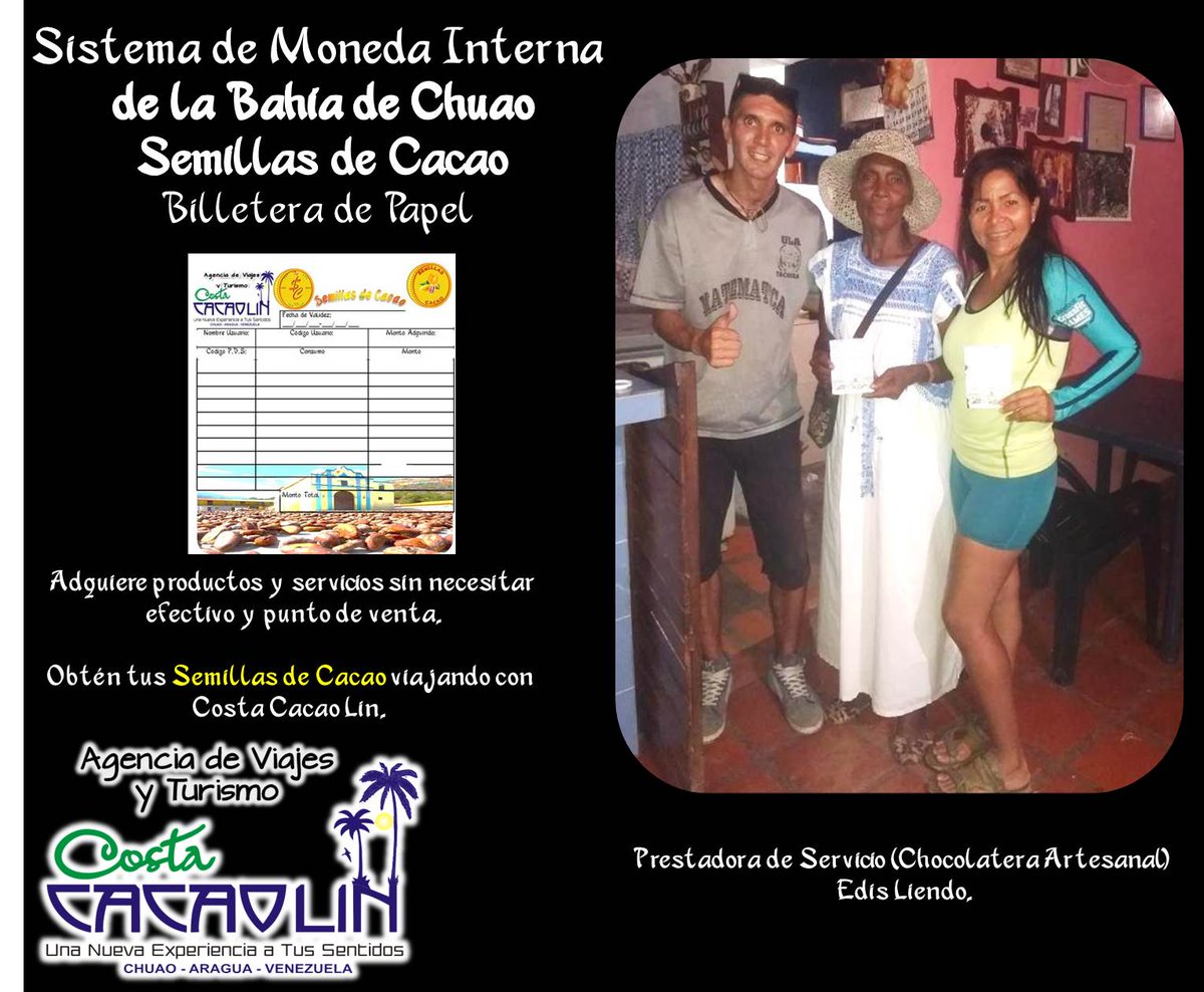CostaCacao's tweet photo. #23Jul #BuenLunes #FelizLunes #SistemadeMonedaInternaChuao #MonedaInternaChuao #SemillasdeCacao #BilleteradePapel #Economia #BloackchainPapper #Paynow
#TurismoDigital #EconomiaTuristica
#CostaCacaoLin #DashCostasdeAragua #CriptolugaresVE
#NoEfectivo
#Viajar #Compartir #Playa https://t.co/FfKDPWz22C