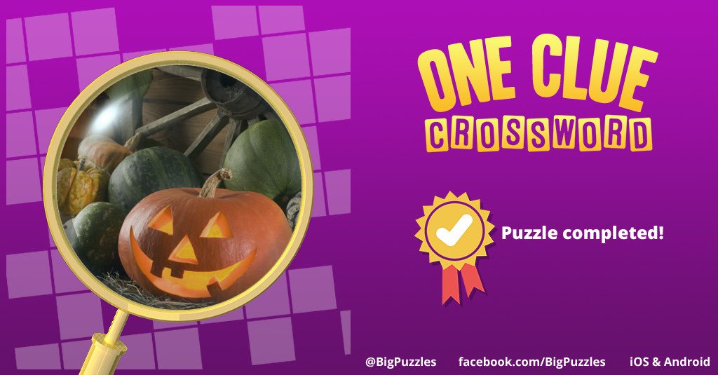 87Geeman's tweet image. I completed a puzzle in One Clue Crossword. Play now for free!
onecluecrossword.com #OneClueCrossword