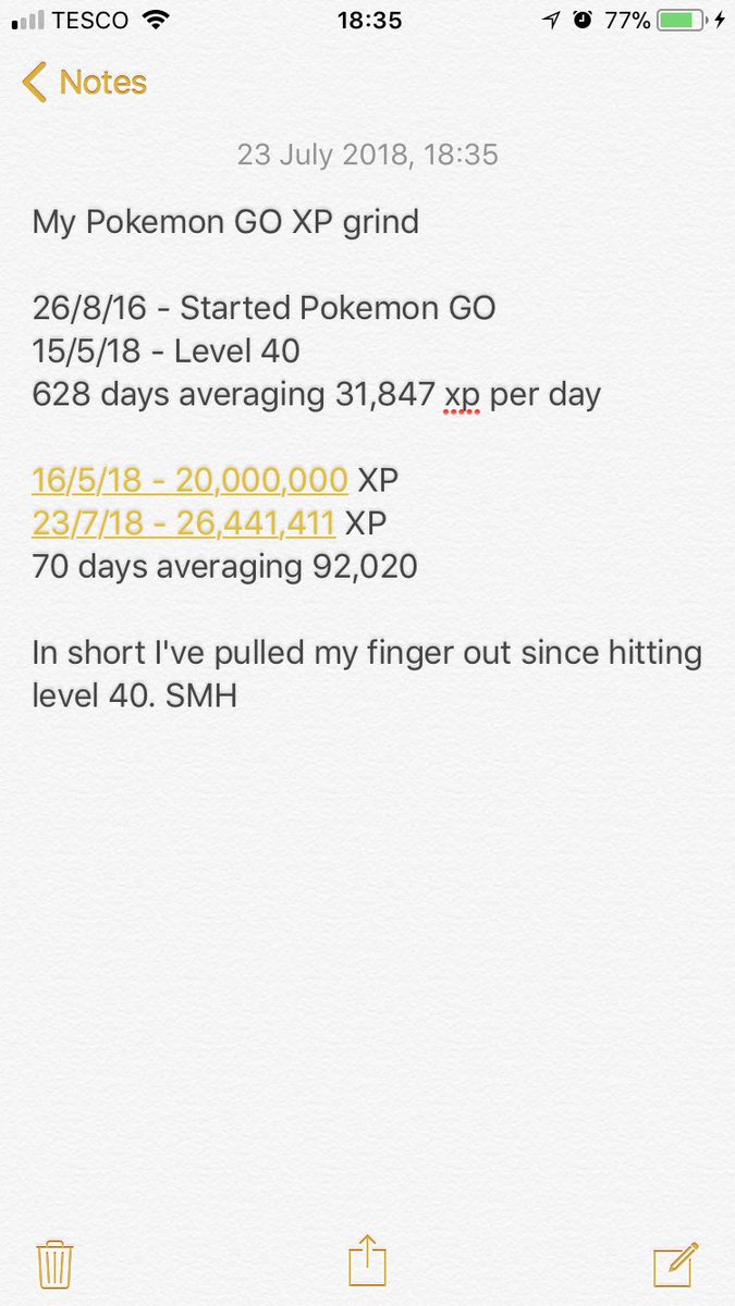 superteddiursa's tweet photo. Here is a funny story, would like to see other comparisons from ither trainers since hitting L40.
#VerySurprised #PokemonGO https://t.co/CtfUqfXhbq