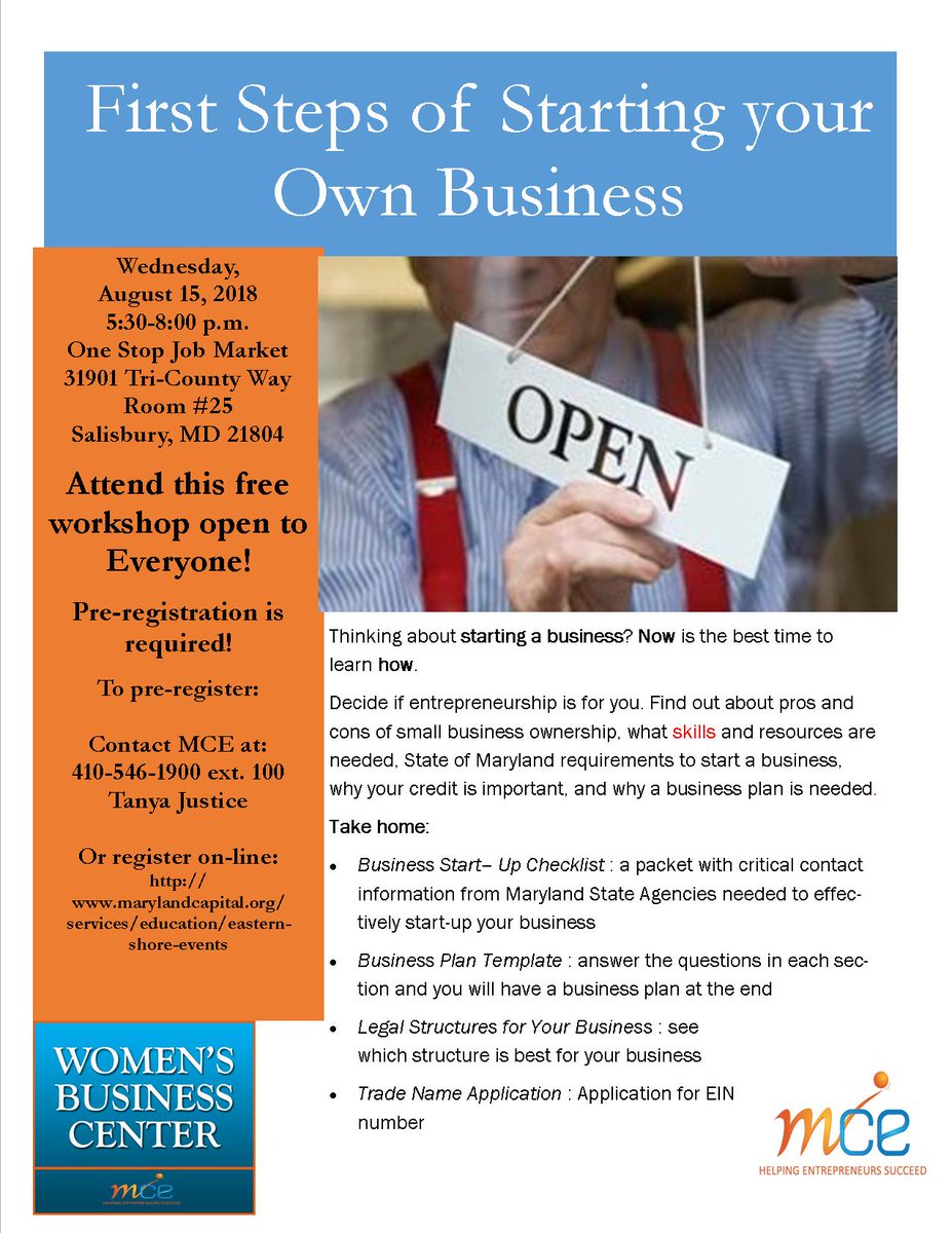 Thinking of starting your own business?  You won't want to miss this class!!