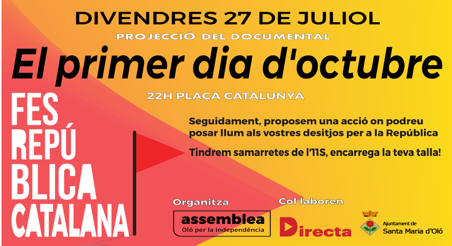 OloIndepe's tweet photo. DIFUSIÓ: 
Divendres us hi esperem! #NiOblitNiPerdó

@aj_olo @assemblea @OmniumBages 
@teresaviaplana @carmeta_olo @NuriaAlSe81 @nuriagraells @Radio_010 @OnaMoianes 

#RepúblicaÉsLlibertat
 
#Llibertatpresospolítics 
#llibertatpresospolíticsiexiliats https://t.co/IVYMy4MaY1