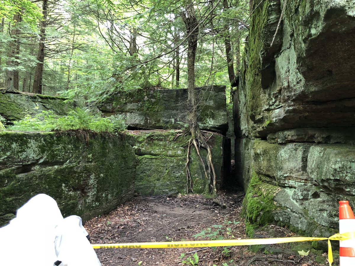 BfloFilmOffice's tweet photo. Buffalo Niagara as Japan.  Bashira at Little Rock City glacial rock formations. @NYSFILM @nyftsa https://t.co/XFuaJsomiI