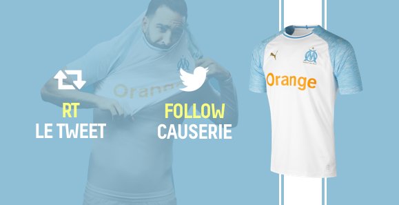 causeriemag's tweet photo. 🎁 #Concours🎁

On offre le nouveau maillot de l'OM (Taille M) signé @pumafootball

🔁 RT + FOLLOW @causeriemag 

⏰ Tirage le 30 juillet https://t.co/svve9qHP6R