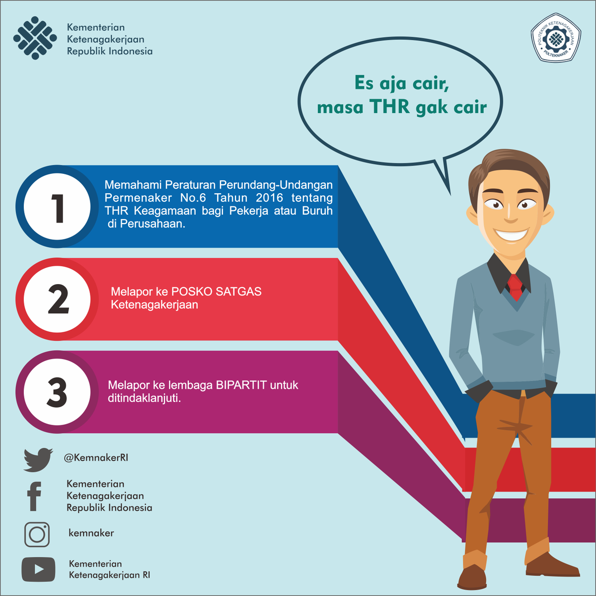 #TunjanganHariRaya
#THRkuBahagiaku
#THR
#TernyataHatikuRindu
#Polteknaker
#SIMAN2018
#Kemnaker