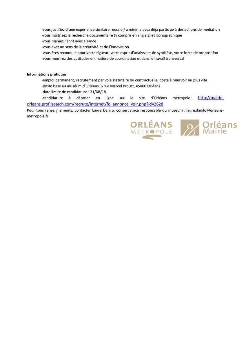 Muséum d'Orléans tweet media