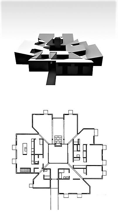 ld_antoni's tweet photo. #UnbuiltTuesday Casa #Goldenberg (1959) #Rydal Penn. Louis Kahn https://t.co/UGpMZ19PAC