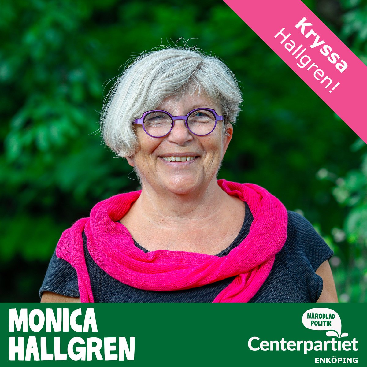 centernekpg's tweet photo. Vi fortsätter presentera våra kandidater till kommunfullmäktige. På plats 7 hittar ni Monica Hallgren. Läs mer om kandidaten här: https://t.co/aVBDKU10tT #framåt #0171pol #enköping https://t.co/aWbFa2hv83