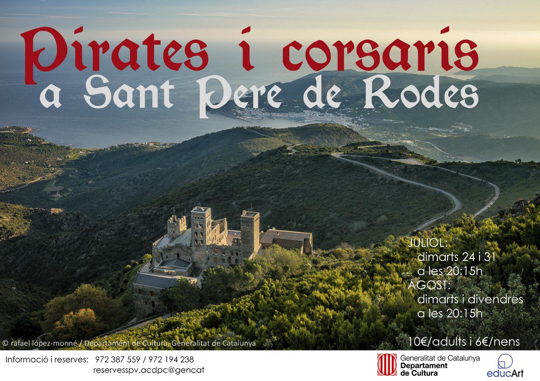 Pirates i corsaris a Sant Pere de Rodes 2018 
<Cap al tard, a Sant Pere de Rodes, mirant la mar d’Amunt i amb el crit de “Galeres a la Vista!”>
Info📢elportdelaselva.cat/ca/agenda-d-ac…
#AltEmporda #SantPeredeRodes #Girona #CapdeCreus #CostaBrava