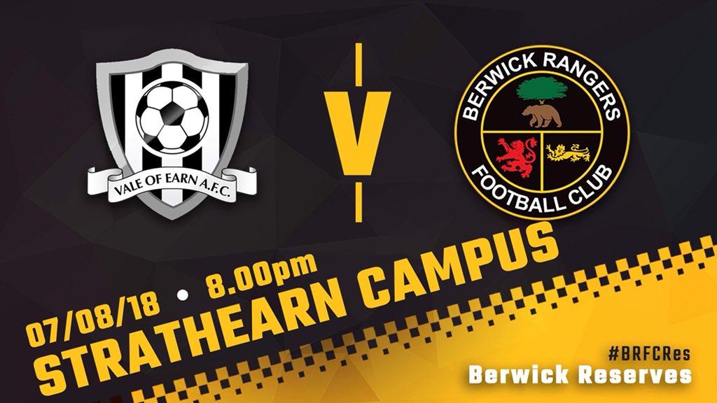 It’s #GameDay again for Berwick Reserves as they face <a href="/ValeOfEarn/">Vale Of Earn FC</a> in a pre-season friendly #BRFCRes