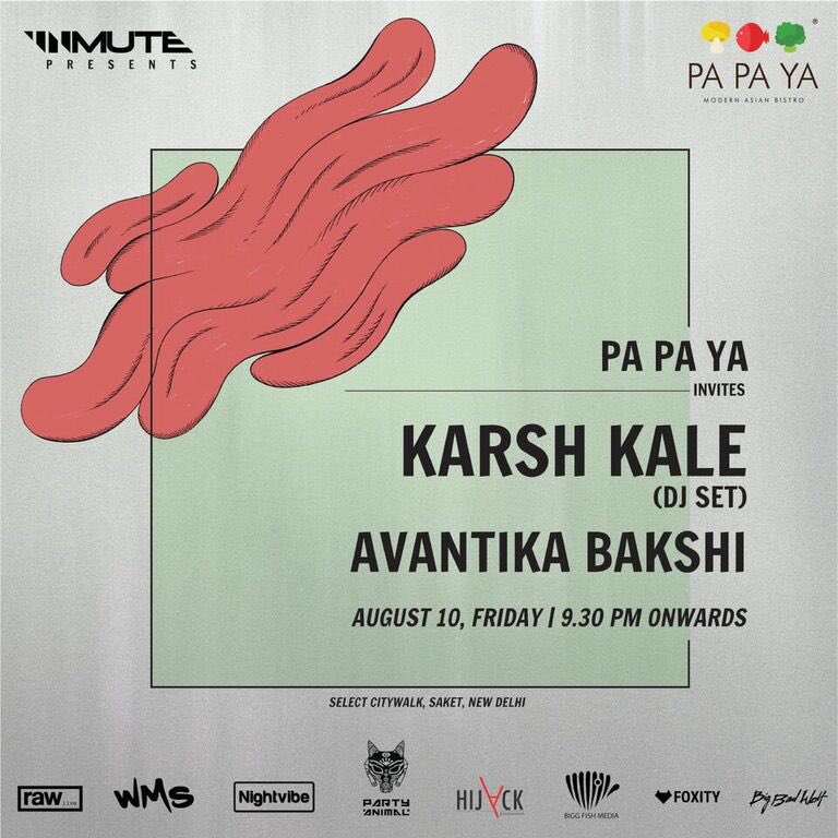 #PaPaYaInvites

Back again with the legendary <a href="/karshkalemusic/">KARSH KALE</a> w/ support from <a href="/AvantikaBakshi/">Avantika Bakshi</a> for a fresh new take on Friday nights at <a href="/papaya_asian/">Pa Pa Ya</a>, Select CityWalk!