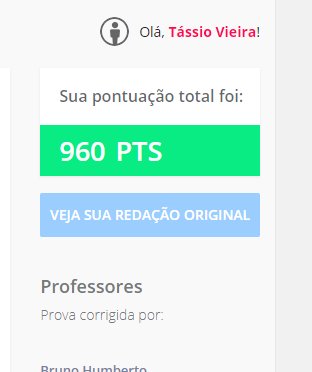 Quase! Na próxima vai! =D #proenemaovivo