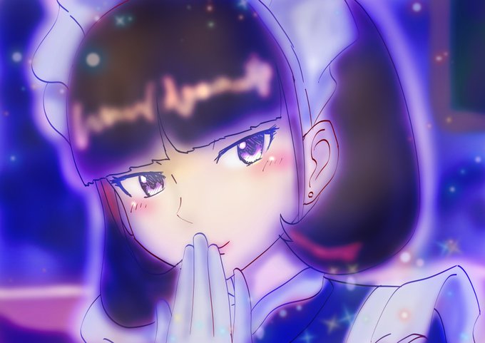 落書き。
ルパンに出てきたメイドさん。
可愛い。 