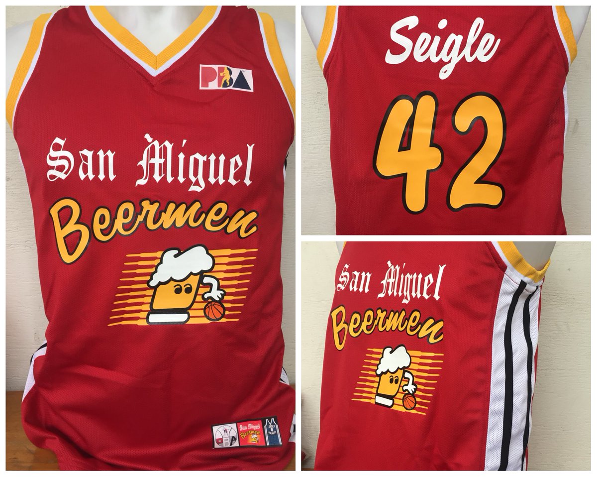 Jonathan O. Cañete on X: Dynamite DANNY SEIGLE #42 San Miguel BEERMEN Retro  PBA Jersey! (Vinyl Prints) Sizes: Small, Medium, Large. Price: P599.95 only   / X