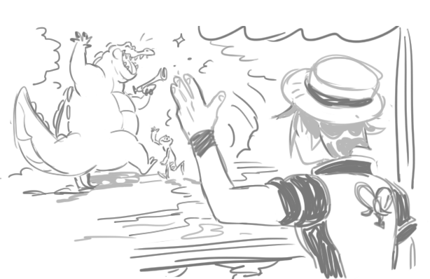 rikuanti's tweet photo. riku would drop into the riverboat when naveen &amp; louis are trying to find tiana. he befriends them when he plays saxophone along with louis when no one else would, not one to judge an alligator for his looks. after fighting off dr. facilier's shadows, he gives naveen some advice https://t.co/XJNHiZ9GPL