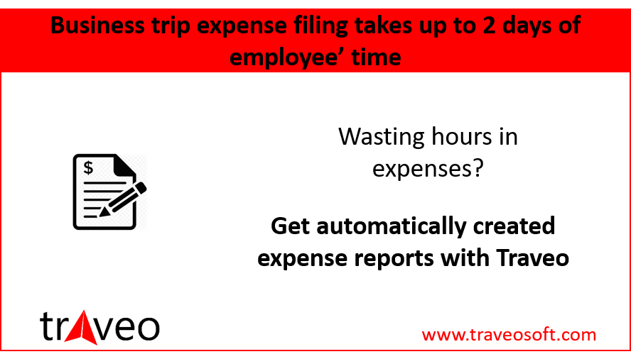 traveo's tweet photo. Employees dread filing claim expenses. Employees can waste up to 2 days in filing expenses. Traveo creates expense reports automatically. 
#expenses #efficiency #expensereports #filing #traveo #businesstravel https://t.co/gfjhsi6KTl