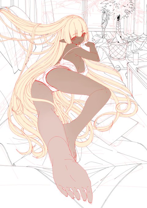 描いてる内にどんどん自信が無くなってくる病_(:3 」∠)_ 