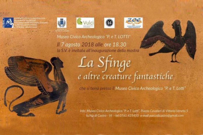 TusciaUp's tweet photo. “La Sfinge e altre creature fantastiche” una mostra al Museo di Ischia di Castro https://t.co/EDJ91pOjHR
#mostra #LaSfinge #IschiaDiCastro @visit_lazio @tesoridellazio @RegioneLazio https://t.co/aMRhhVxnW7