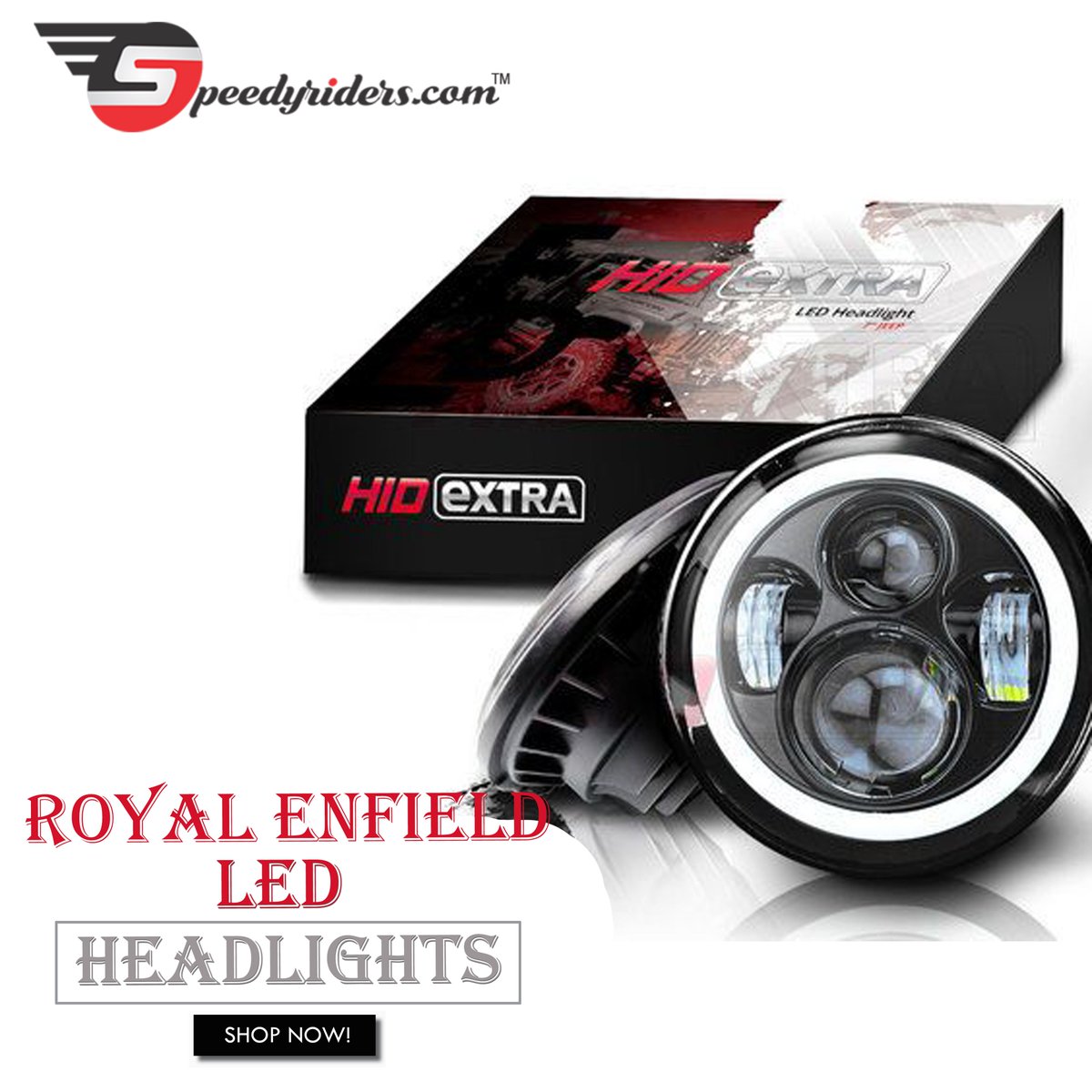 Speedy Riders Real Brand New Projector Headlight For Royal Enfield.
Shop Now-bit.ly/2vmfRj8
#Riding #BikeLagguards #Royalenfield #BikeAccessories #RoyalenfieldAccessories #BikeGloves #Gloves #RidingGoggles #Headlight