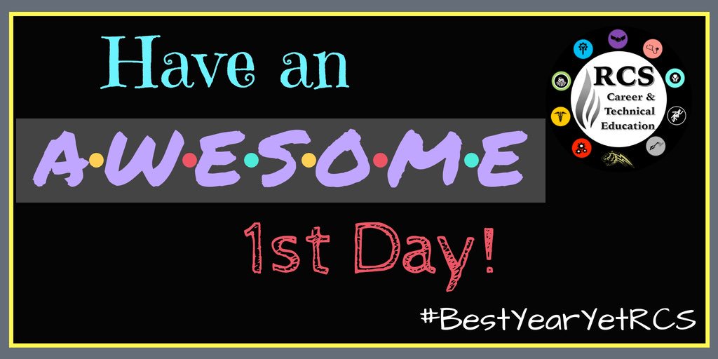 Have an awesome first day back <a href="/Russellville_HS/">RHS</a> students, faculty, and staff!! #BestYearYetRCS