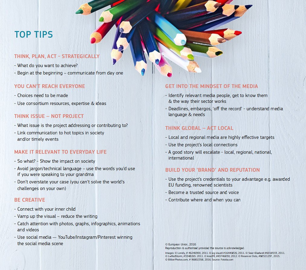 beacolado's tweet image. 📌Claves para comunicar #proyectoseuropeos 🗣️📣
✅Conecta tu mensaje con la actualidad
✅Busca relevancia: cómo afecta a la gente? (impacto!)
✅Huye de la jerga técnica🚫(q todos lo entiendan)
✅Imagen al poder (foto, gráfico, vídeo)
#comunicación #commsworkout #proyectoeuropeo